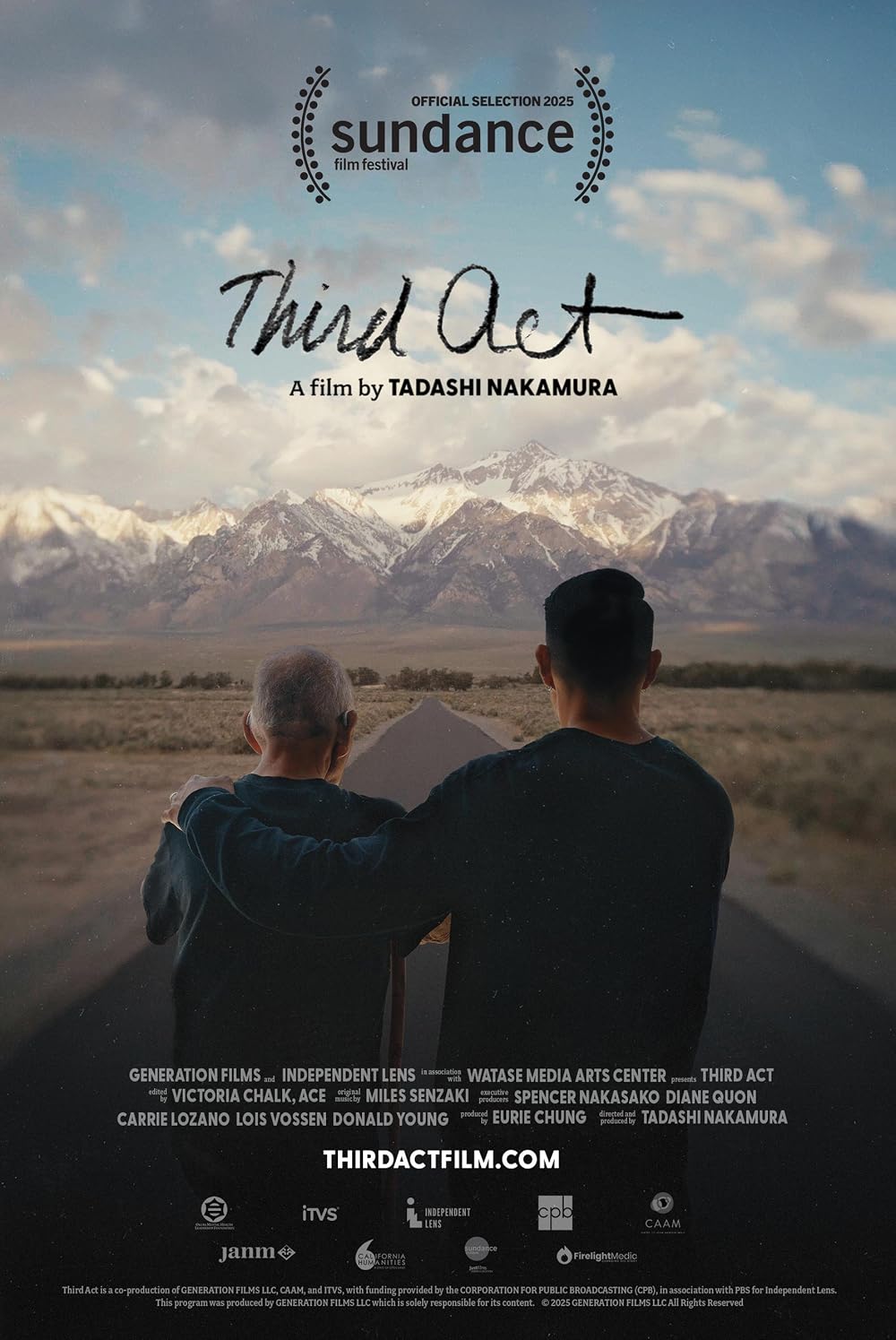 Flyer for "Third Act", a film by Tadashi Nakamura.